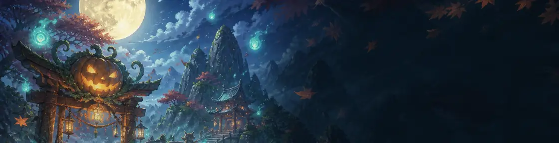 Moonlit Halloween card draw event